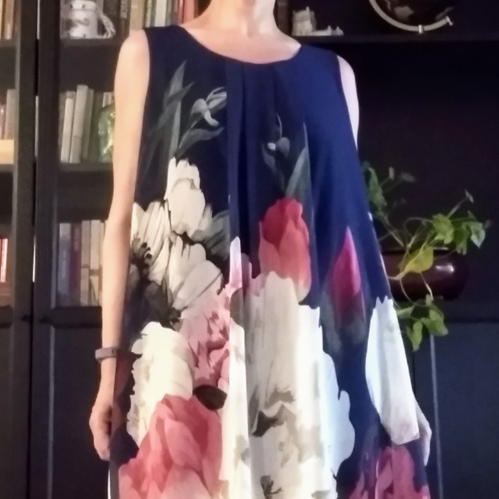 Layered floral dress